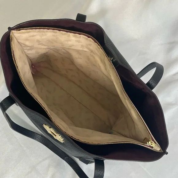RADLEY London Museum Street Tote Bag Black Pebbled Leather Footed